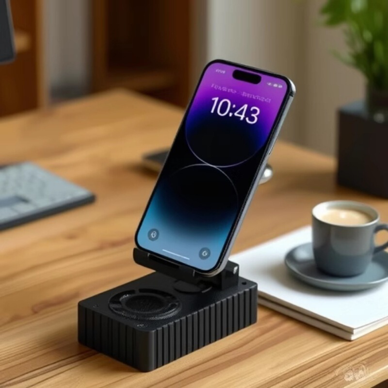 Cross-Border Douyin Hot Selling New and Unique Mobile Phone Holder Bluetooth Audio Two-In-One Multi-Functional Desktop Lazy Speaker Cross-Border Douyin Hot Selling New and Unique Mobile Phone Holder Bluetooth Audio Two-In-One Multi-Functional Desktop Lazy Speaker