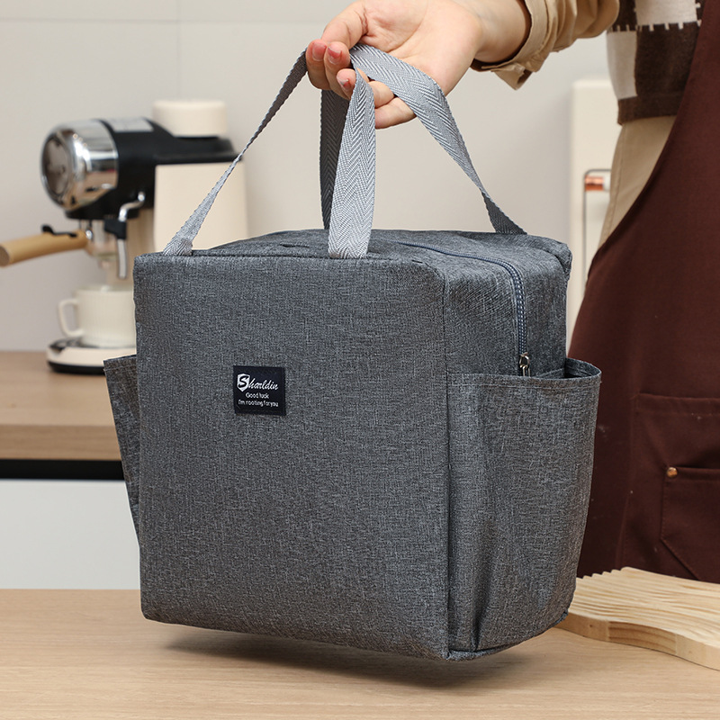 Nuevo comercio exterior explosivo bolsillo doble de gran capacidad bolsa de almuerzo de aislamiento térmico bolsa de almuerzo de trabajo con bolsa de almuerzo caliente transfronterizo