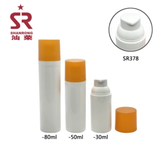 80ml 50ml 30ml PP圆柱真空乳液瓶 分装瓶
