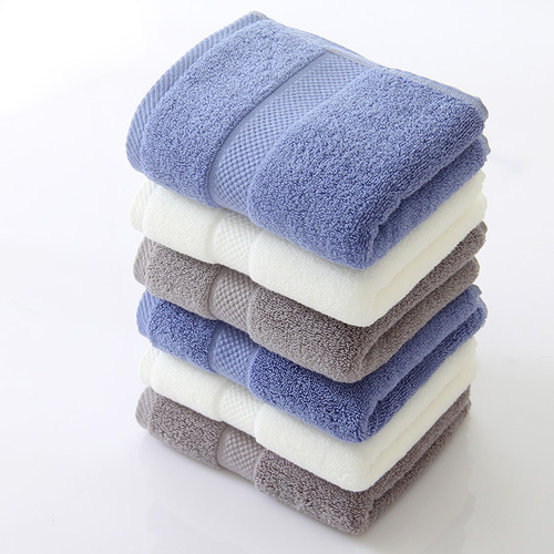 Class A pure cotton towel adult thickened plain hotel towel business gift advertising