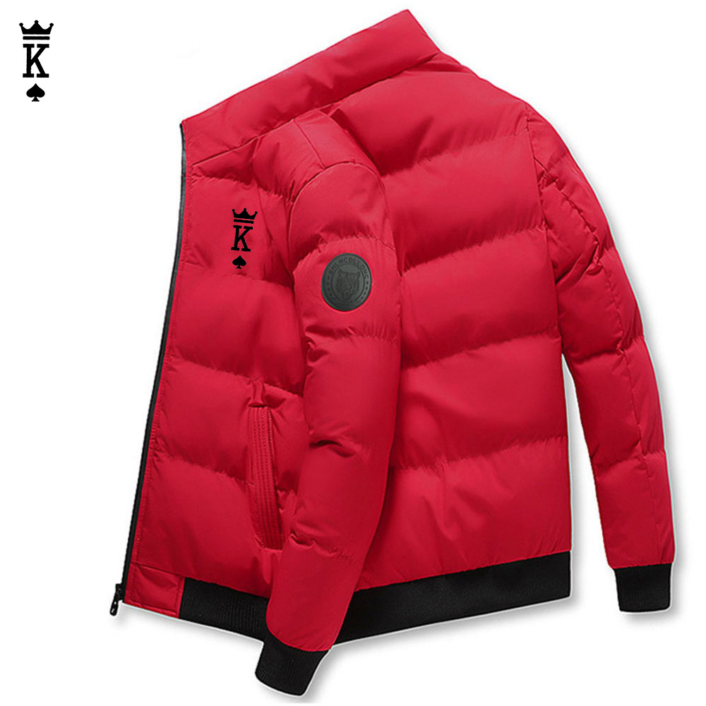 Men's winter casual fashion stand up collar outerwear, outdoor cotton coat, trendy men's warm top_voghion.com