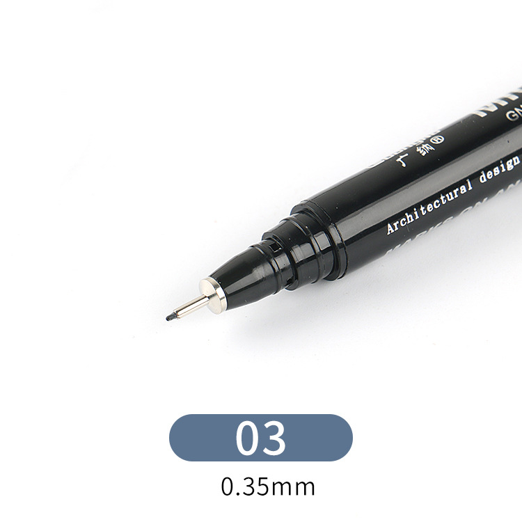 Guangna 8050 aguja pluma arte gancho pluma 15 tipos de línea boceto bosquejo contorno pluma negro anime bosquejo pluma