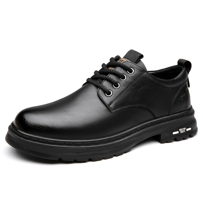 Nuove scarpe casual calde imbottite in cotone per primavera e autunno, stile retrò da lavoro, stringate, alla moda, con suola morbida, comode da uomo_voghion.com