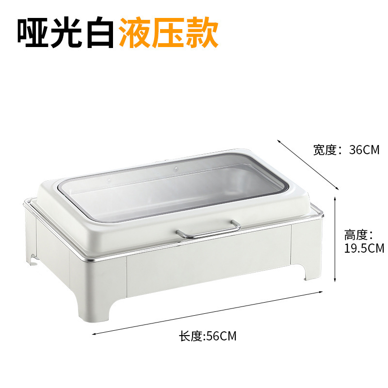 新款不锈钢自助餐炉商用可视液压翻盖保温加热酒店餐具餐炉批发|undefined