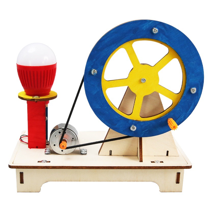 Hecho a mano bricolaje generador de mano de madera tecnología pequeña producción de la escuela recomendar niños creativos Juguetes Divertidos al por mayor