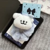 WHS008#Line puppy hair tie-blue
