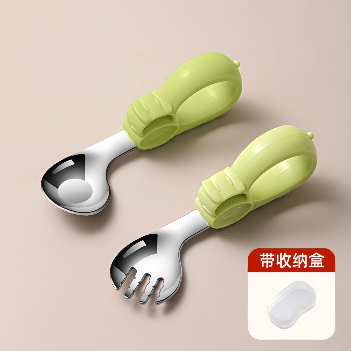 그린 [316L 팔꿈치 스푼+포크+박스]