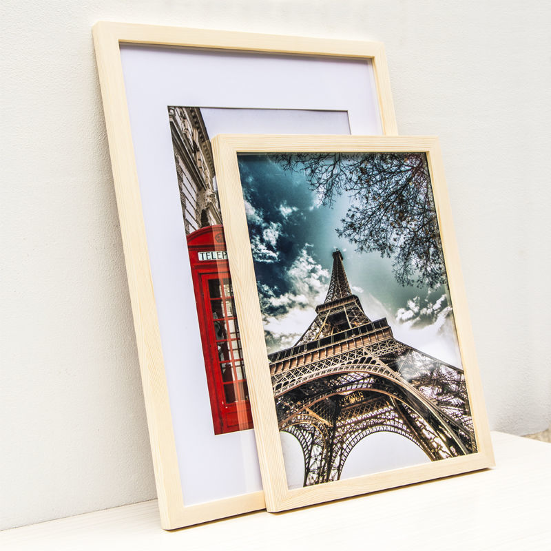 Solid Wood large photo frame mounted 4 2 open 16 open 8K and a half 1 open studio sketch puzzle gouache picture frame wall 4K