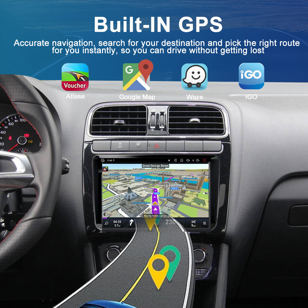 Cross-Border Applicable 9inch Volkswagen T5 Multivan 15-19 Carplay Navigation Reversing Image All-In-One Machine