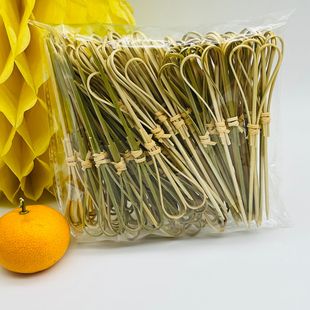 Manufacturer Wholesale Bamboo Craft Scissors Skewers Candied Haws Skewers Disposable Cocktail Decorative Fruit Skewers Handmade