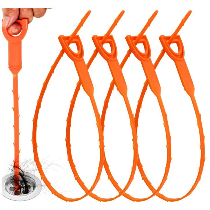 Pipe Cleaner Flexible Pipe Cleaner for Removing Hair from Sinks and Shower Rooms with Non-Slip Handle Pipe Cleaner Flexible Pipe Cleaner for Removing Hair from Sinks and Shower Rooms with Non-Slip Handle