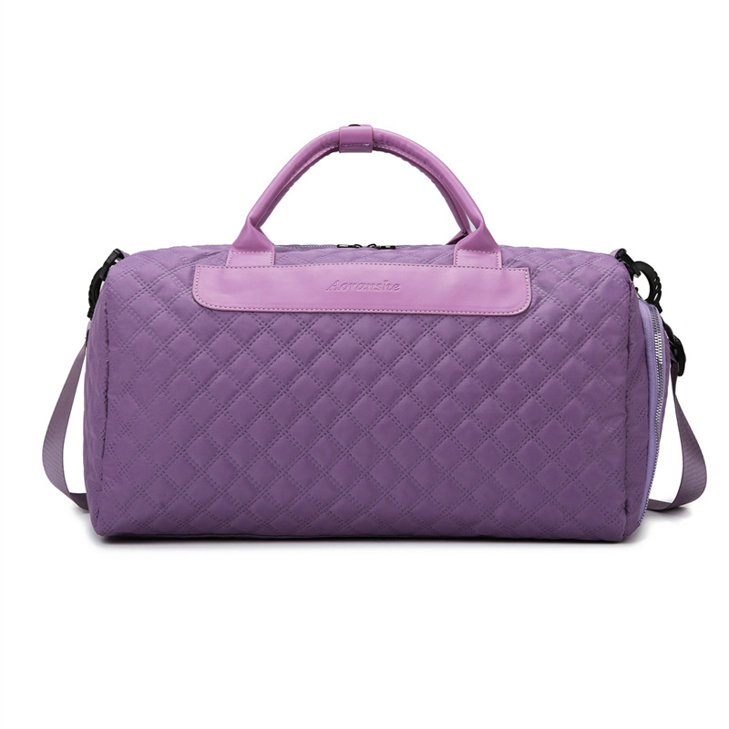 Bolsa de viaje de corta distancia para mujer, bolsa de gimnasio antisalpicaduras de gran capacidad ligera, bolsa de entrenamiento, bolsa de equipaje de un solo hombro diagonal para viajes de negocios