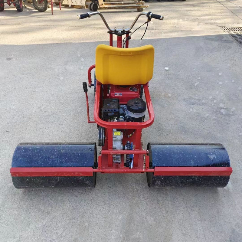 24新款全套压地机汽油柴油电动压实机小型三轮青菜大蒜麦田压地机