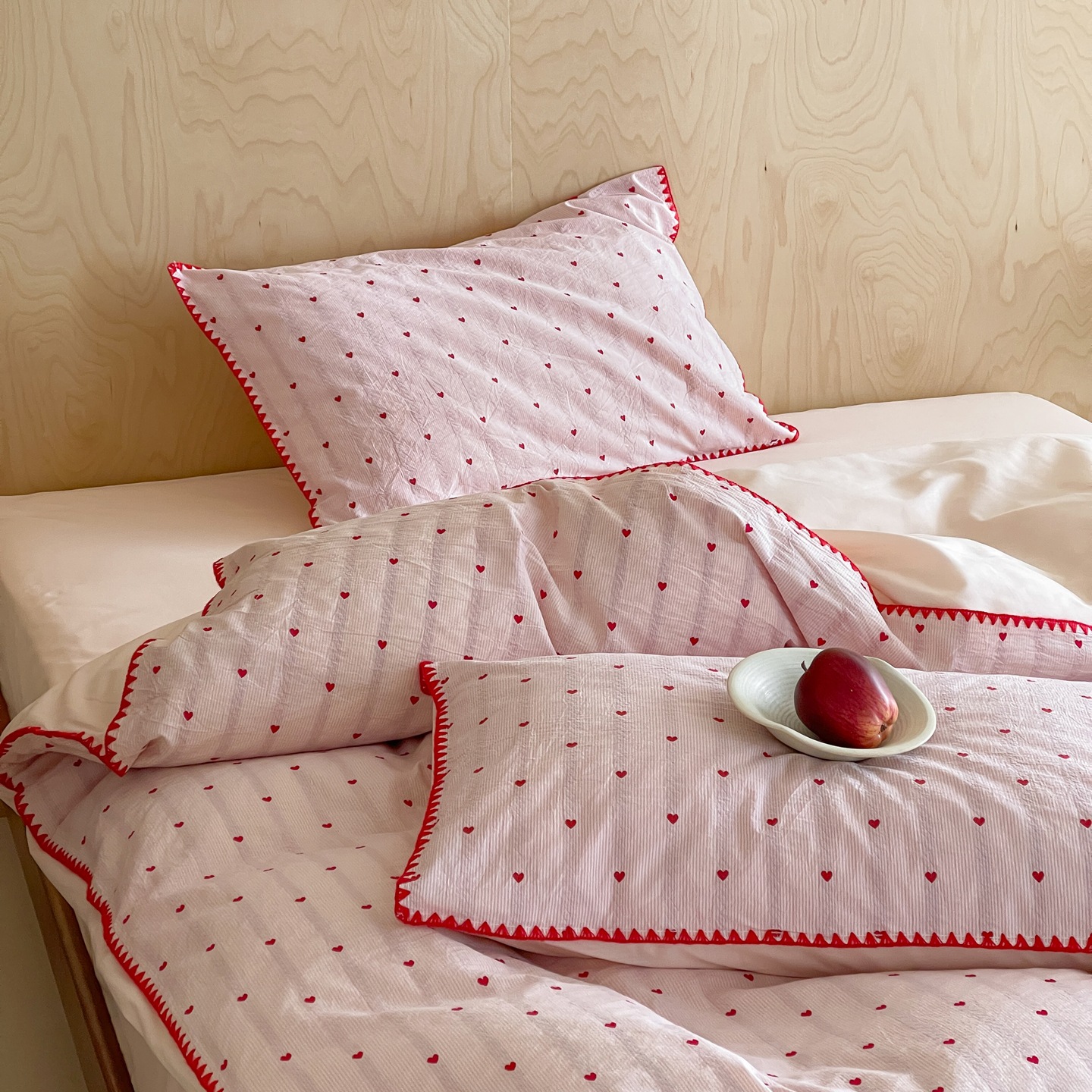Minimalistisches Baumwollbettwäsche Set Weich Für Mutter Und Kind_voghion.com