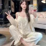 四季新款蕾丝长袖家居服