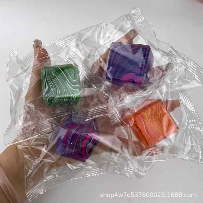 Transfronterizos Needoh con hielo estriado pellizco pellizco juguetes de descompresión de rebote lento pellizco pellizco al por mayor