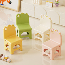 儿童折叠凳子卡通恐龙家用便携式小板凳PP材质塑料椅折叠椅批发