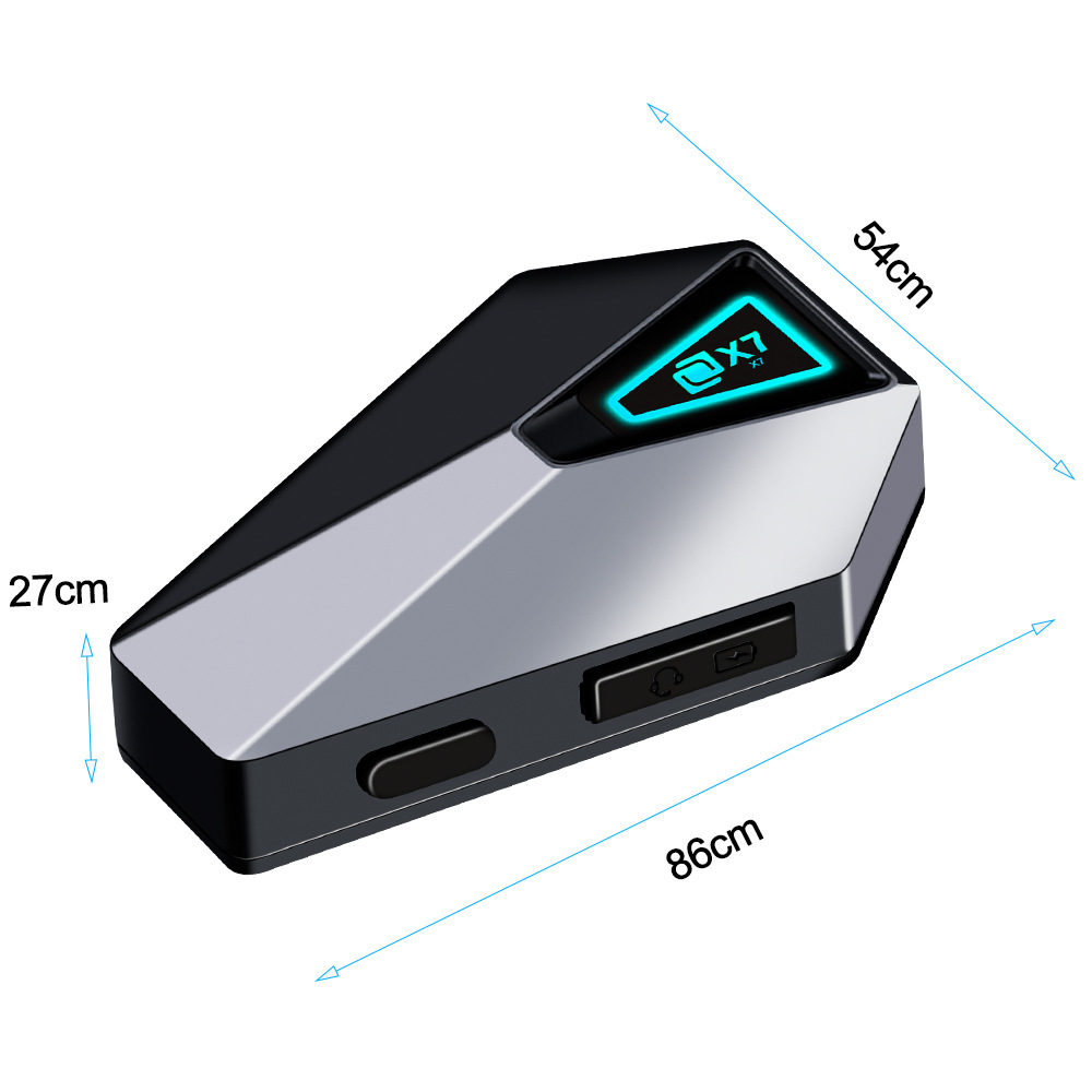 X7-Cyber ​​Motorcycle Helmet Headset Waterproof Wireless Bluetooth Music Headset Cycling Motorcycle Hands-Free Call
