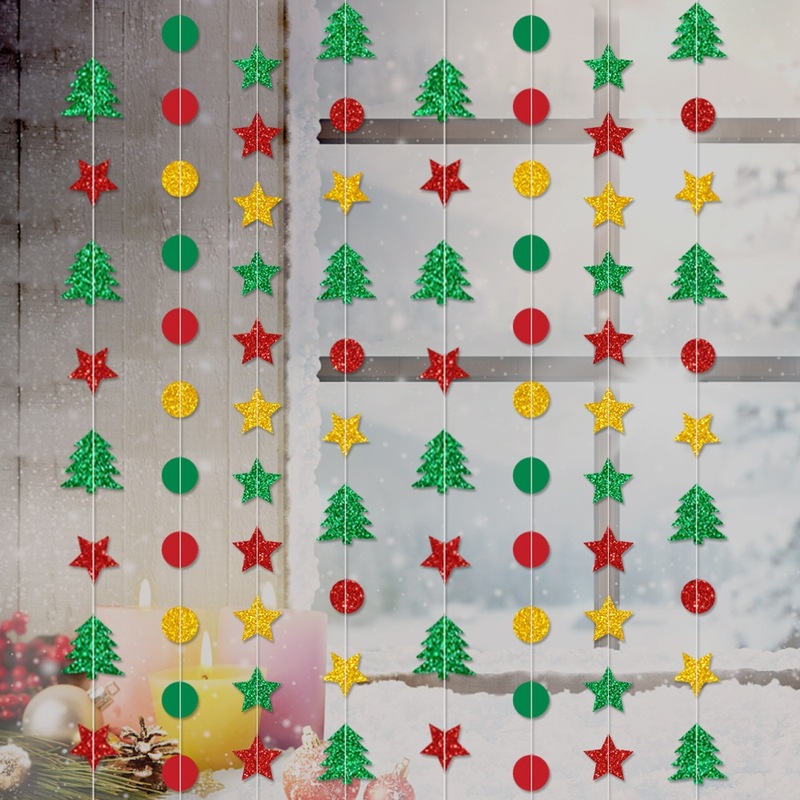 クリスマスデコレーションカーラインペンダントペンダント五芒星ディスクペンダントクリスマスデコレーションクリスマスツリーラテアートペンダント|undefined