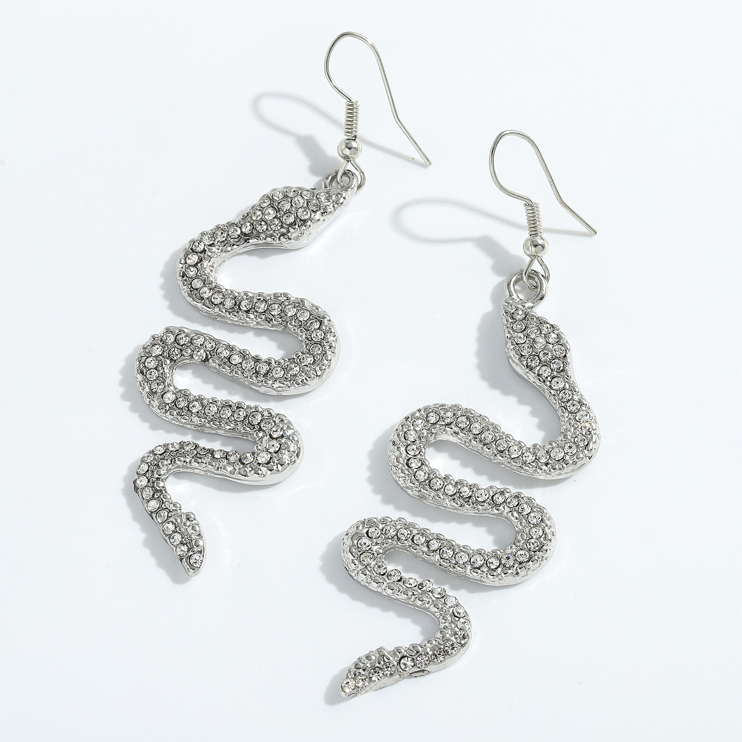 Fashion Micro Diamond-studded Snake-shaped Earrings display picture 7