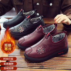 Old Beijing cloth shoes, women's shoes, mother's shoes, winter style plus velvet warm cotton shoes, elderly cotton shoes, snow boots wholesale