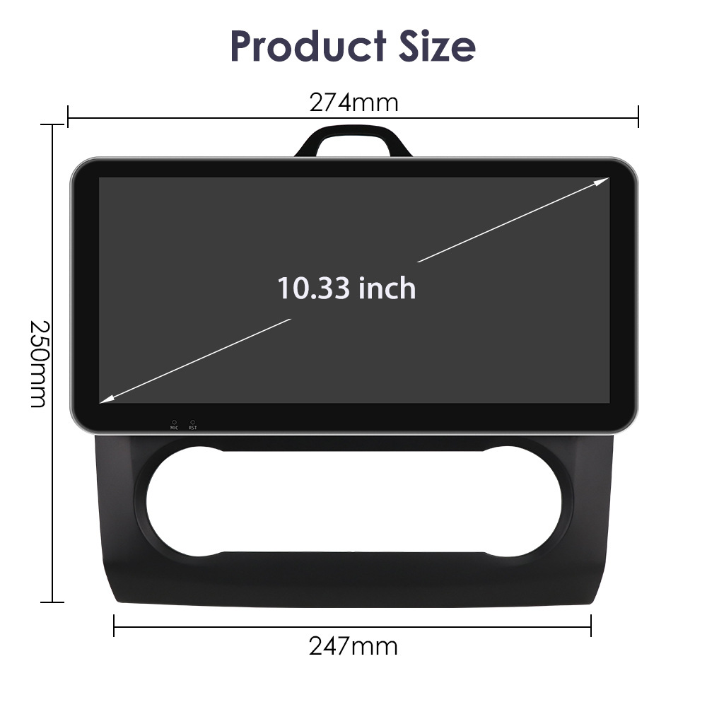 Suitable for 04-11 Ford Focus Android Large Screen Car Navigator with Wireless Carplay