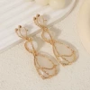 White earrings {one pair}