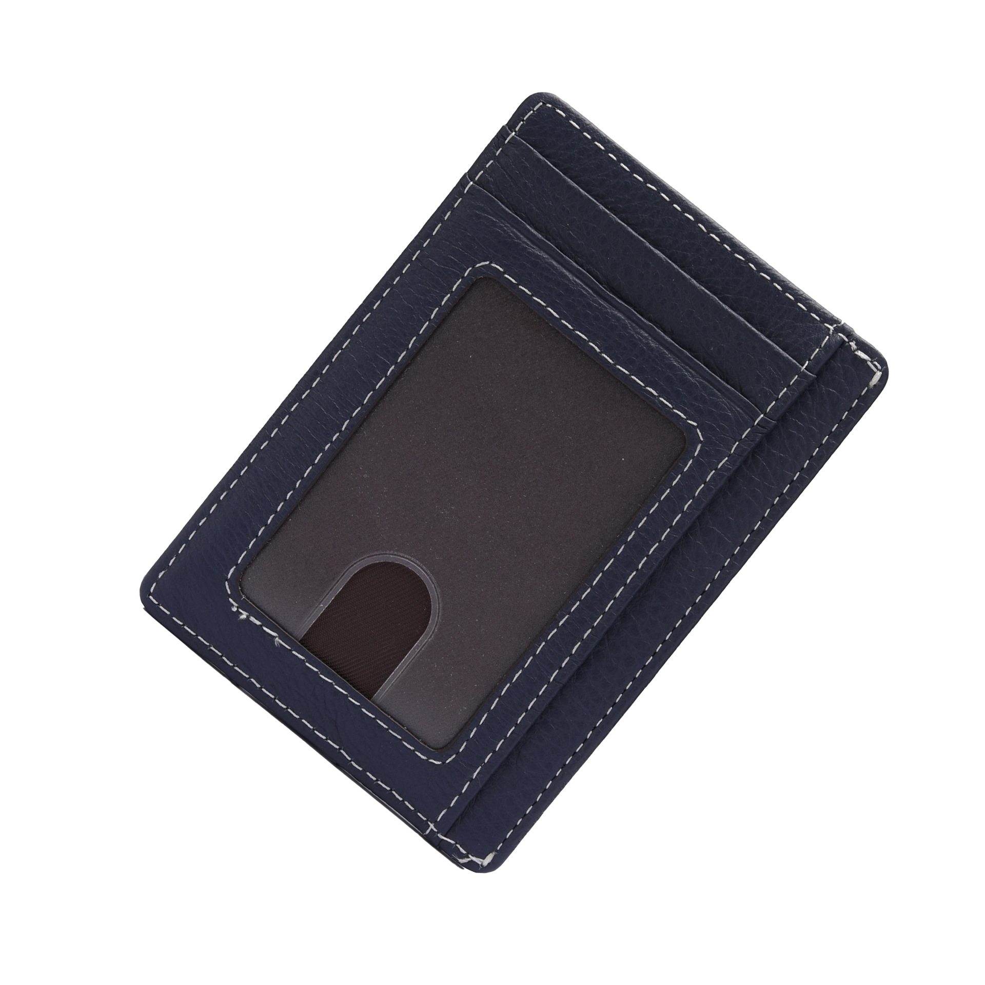 Amazon One Piece Multi-Function ID Bag RFID ultra-delgado anti-robo tarjeta de deslizamiento bolsa de tarjeta de cuero estampado de litchi