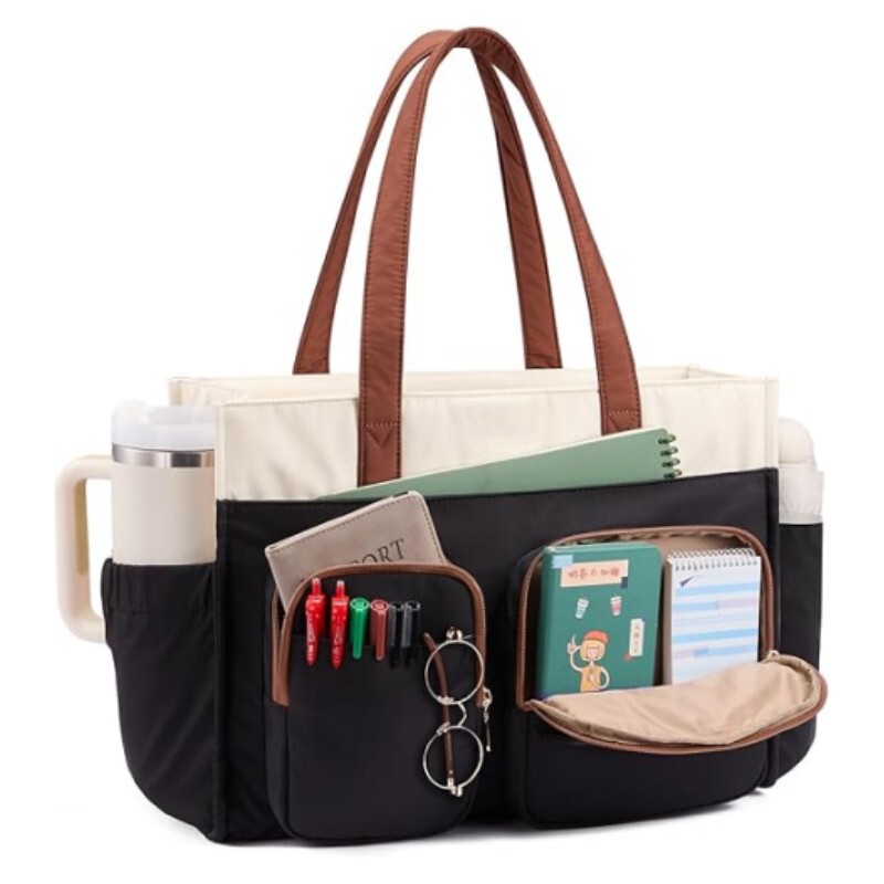 Amazon's New Women's Teacher Handbag Multi-Pocket Laptop Bag Handbag with Large Cup Holder Amazon's New Women's Teacher Handbag Multi-Pocket Laptop Bag Handbag with Large Cup Holder