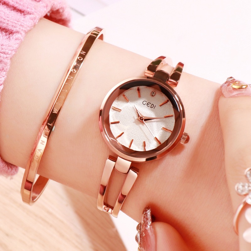 Godi placa pequeña exquisita aleación reloj mujer MEDIADOS DE-antiguo simple elegante correa delgada pequeño reloj de cuarzo de alta calidad