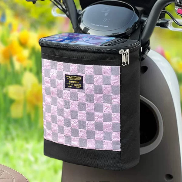 Motorcycle Front Storage Bag Electric Car Hanging Bag Large Capacity Waterproof Battery Car Bicycle Front Hanging Bag Raincoat Charger