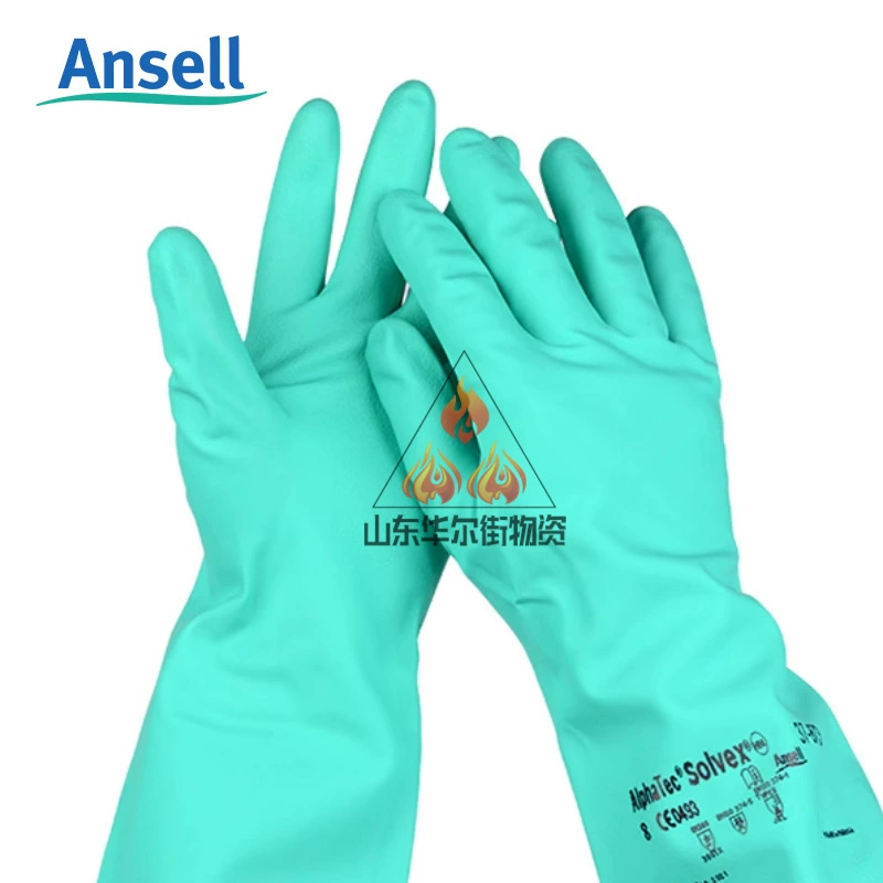 Перчатки Ansier 37-176 Устойчивые к кислотам и щелочам растворители Антихимические загрязнения нефтью Промышленная Охрана труда Перчатки из нитриловой резины