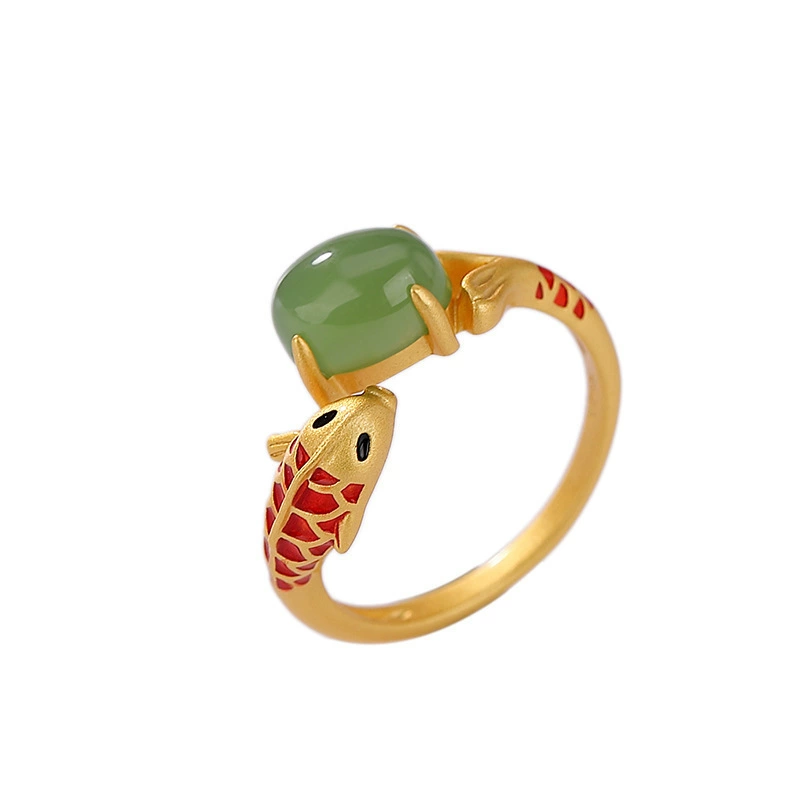 Ring, enamel, accessory, retro cheongsam