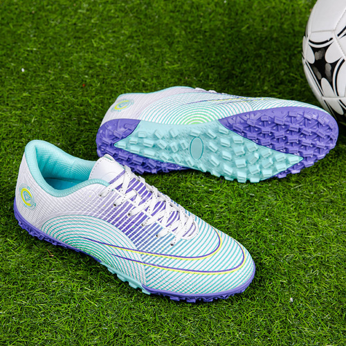 Zhenzu football shoes for boys and girls, low cut spiked rubber soles, jelly color football sneakers, wholesale dropshipping