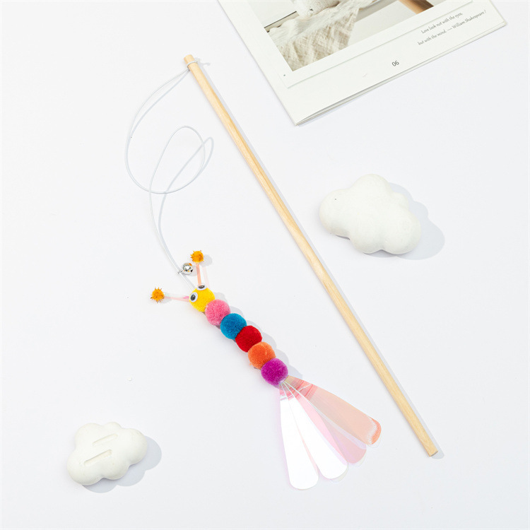 Resumen 58 gato borla divertido gato palo plástico varilla gato alivio juguetes interactivos tapados Amazon divertido gato palo al por mayor