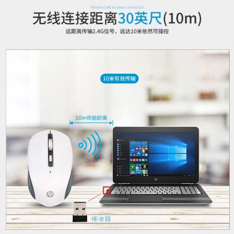 HP S1000 プラス ワイヤレス マウス ビジネス USB コンピューター オフィス ノートブック 薄型 ポータブル マウス|undefined
