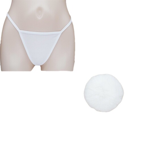 New wearable underwear tail fox rabbit tail imitation fur ball adult sex toy