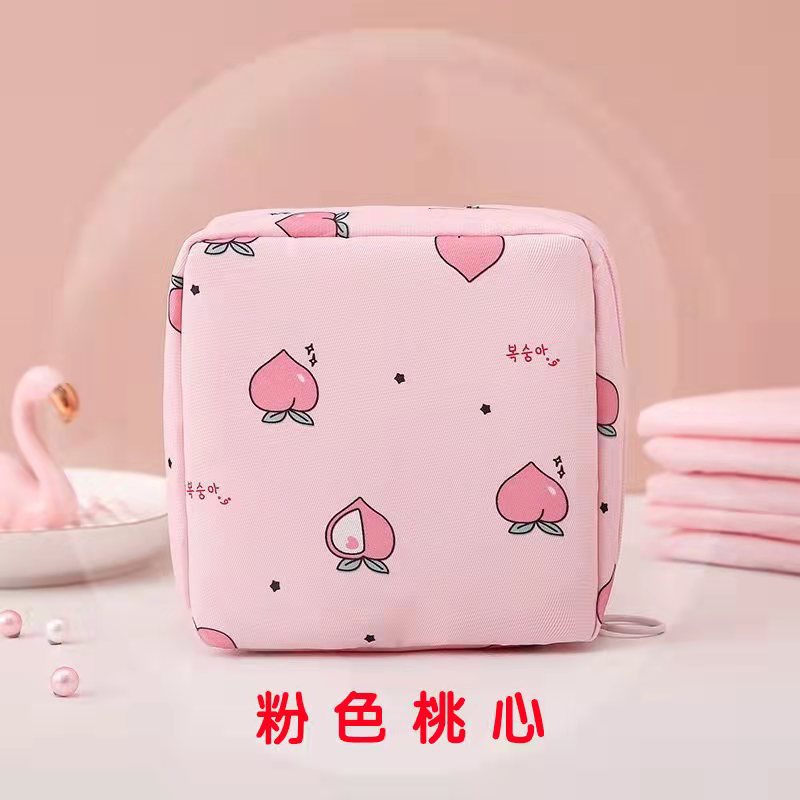 Bolsa de almacenamiento de toallas sanitarias tía toalla bolsa de almacenamiento portátil impermeable Paquete de gran capacidad para período fisiológico bolsa pequeña toalla mensual bolsa de almacenamiento portátil