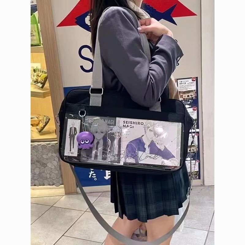 Ita bag JK Japanese-style uniform bag, single-shoulder crossbody, suitable for commuting and sports, versatile for daily use, with a school-style feel Ita bag JK Japanese-style uniform bag, single-shoulder crossbody, suitable for commuting and sports, versatile for daily use, with a school-style feel