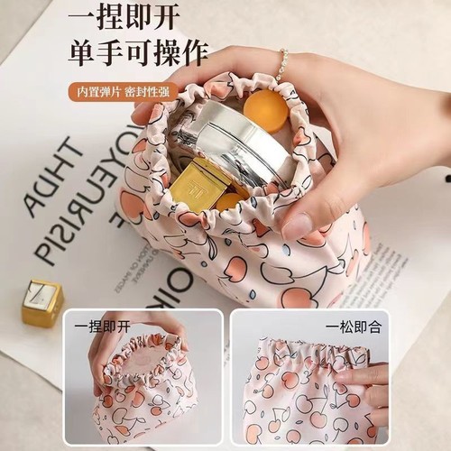 A1V-79 Spring Clip Bag/Storage Bag/Clip Bag Portable Red Mouth Red Data Cable Key