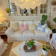 美式布艺双人沙发可拆洗客厅复古影楼拍照沙发休闲软包三人沙发