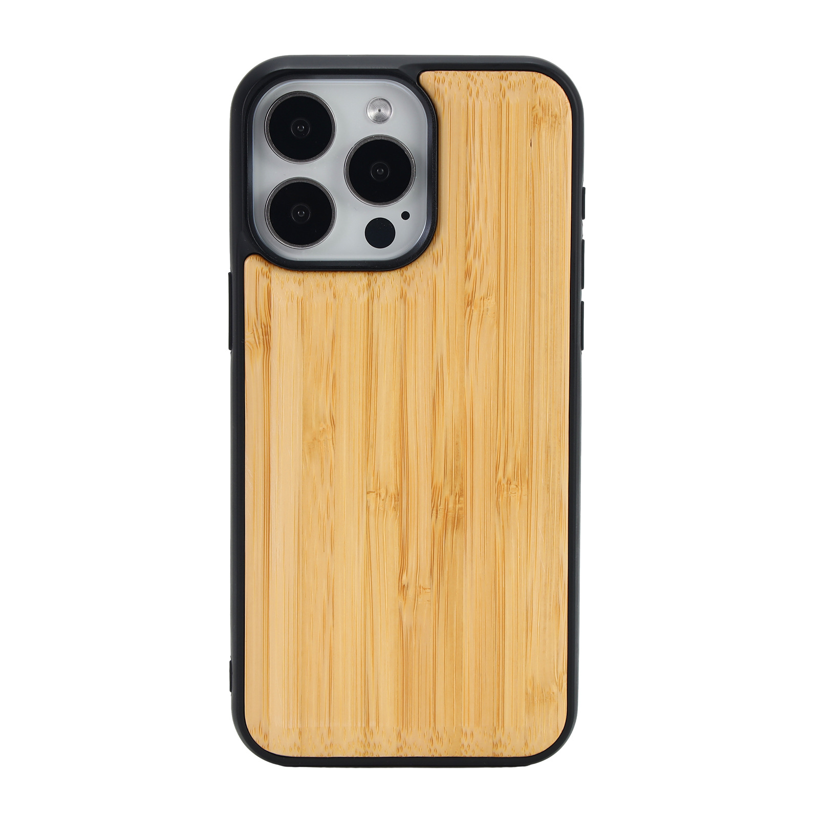 Funda de Madera para iPhone 15 Nuevo Modelo, Funda Protectora de Madera Maciza para Apple 16 Pro, Funda con Textura de Madera para 16 Pro Max.