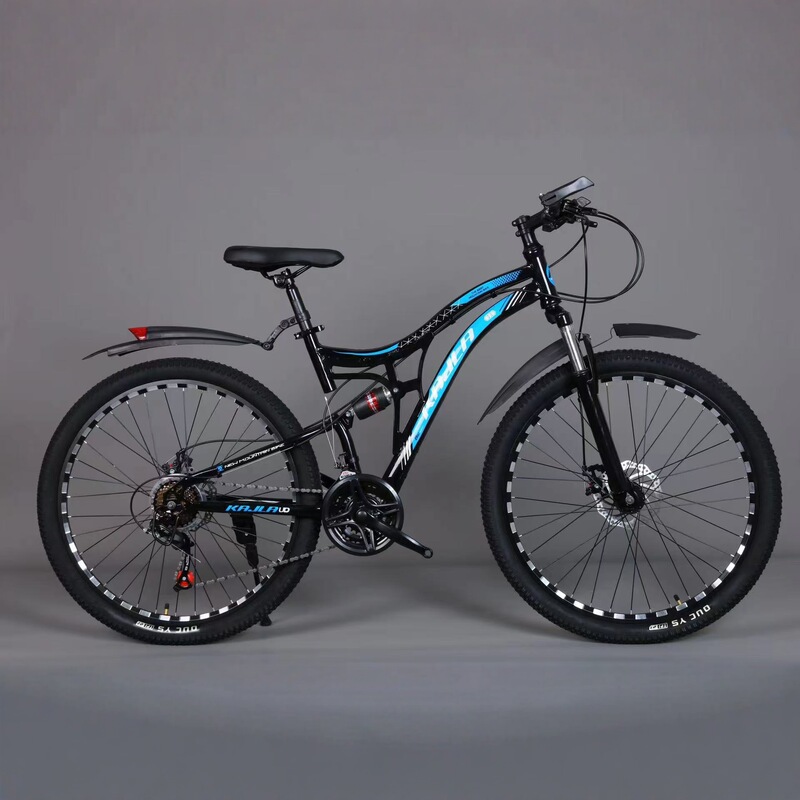 Dual Shock-Absorbing Mountain Bike 26inch 24inch High-End Shock-Absorbing Mountain Bike Men's and Women's Variable Speed Bicycle Ultra-Light Bicycle