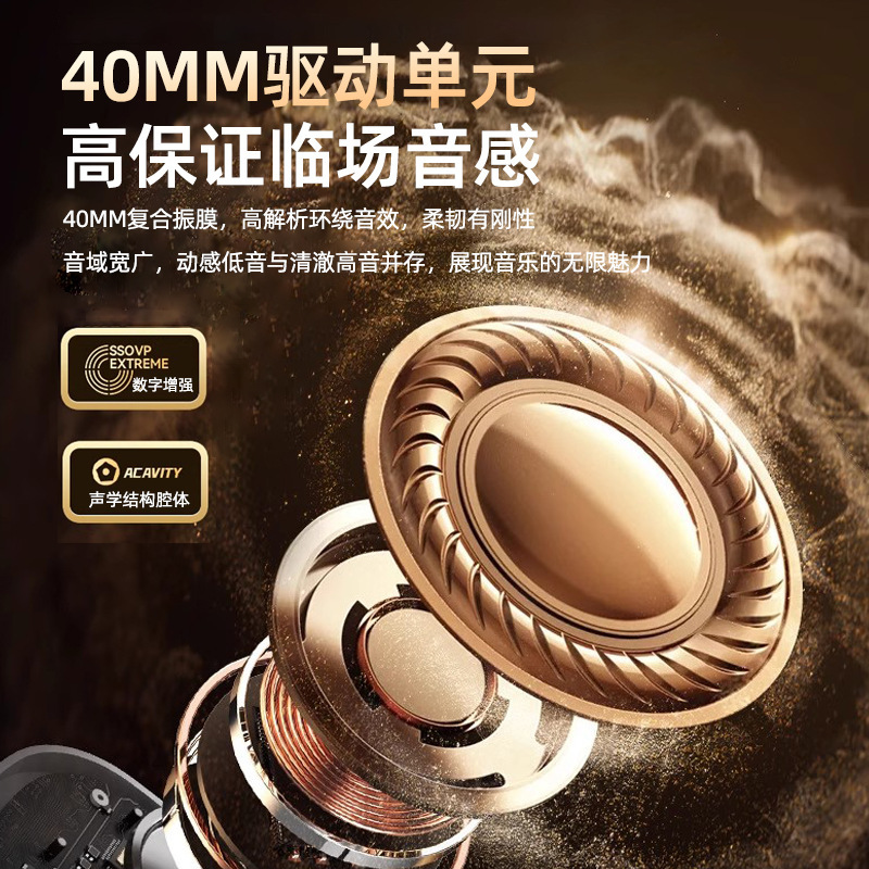 新款适用华为蓝牙头戴式耳机ANC降噪全包耳立体低音折叠超长续航|undefined