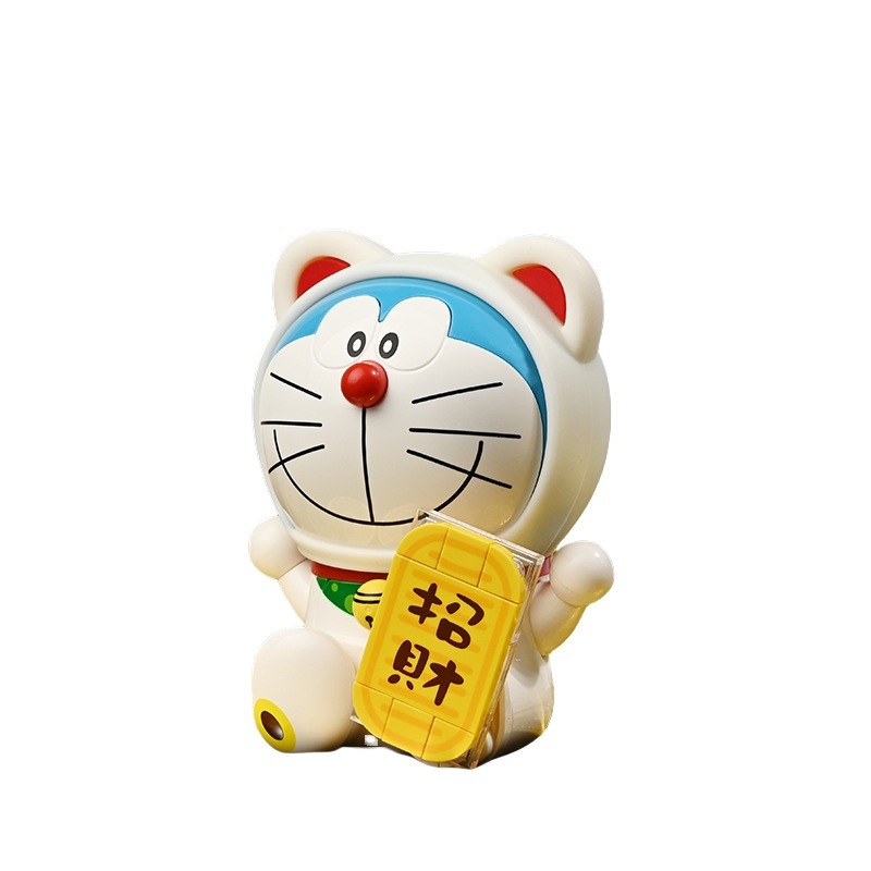 启蒙积木keeppley哆啦A梦公仔经典招财可爱手办儿童节礼物K20414|undefined