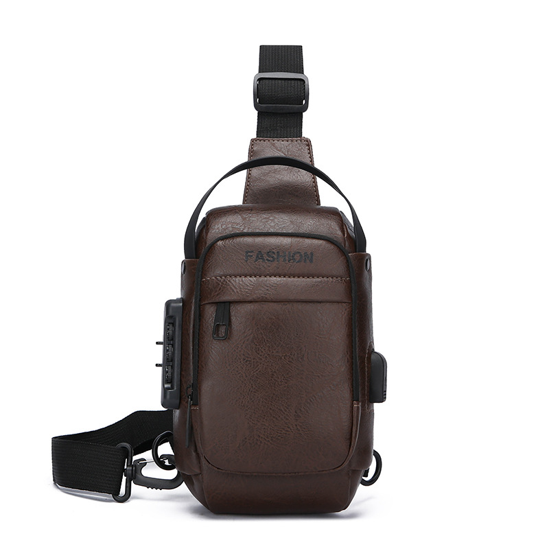 Men's chest bag, crossbody bag, anti-theft waist bag, outdoor sports bag, men's bag, crossbody bag, high-end cycling storage bag undefined