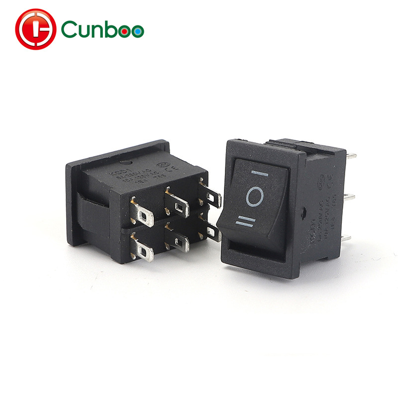 三档工具开关，电瓶车开关，摩托车开关，六脚三档船型开关