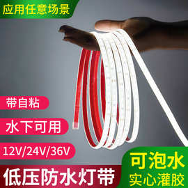 LED灯带12V/24V汽车货车防水雨电瓶灯条户外高亮工程灌胶广告灯箱