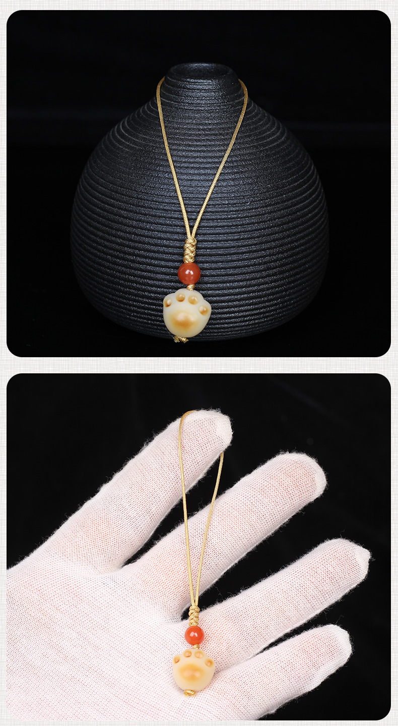 Cute Cat Bodhi seed Polishing Bracelets