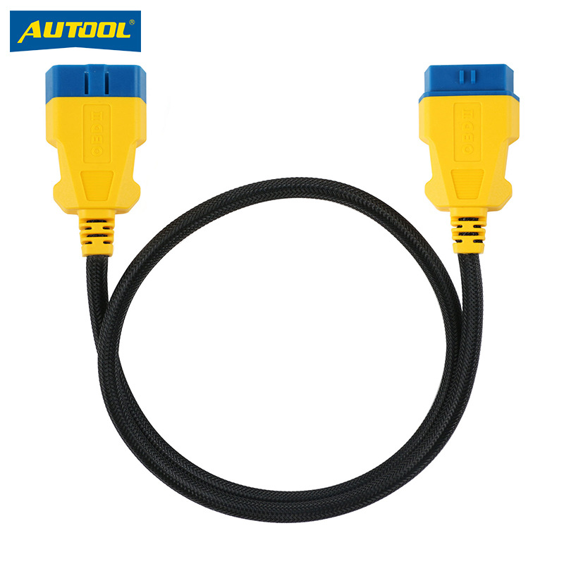 AUTOOL 1M OBD延长线一对一加强尼龙加长线汽车obd2接口16芯